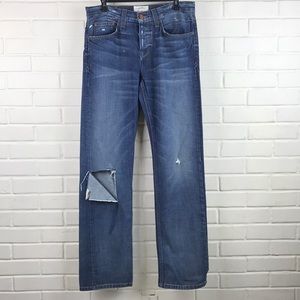 Current/Elliot The Relaxed Straight Blue Jeans